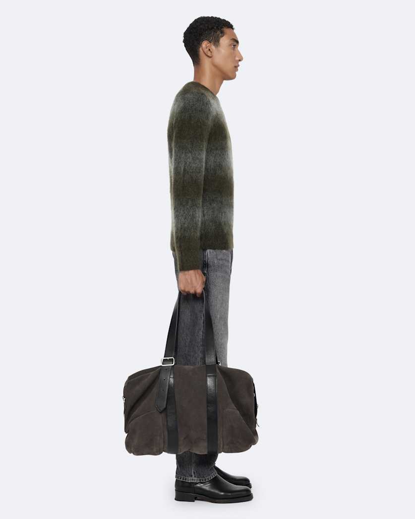 Axe Striped Wool-Blend Jumper Green | ALLSAINTS Canada